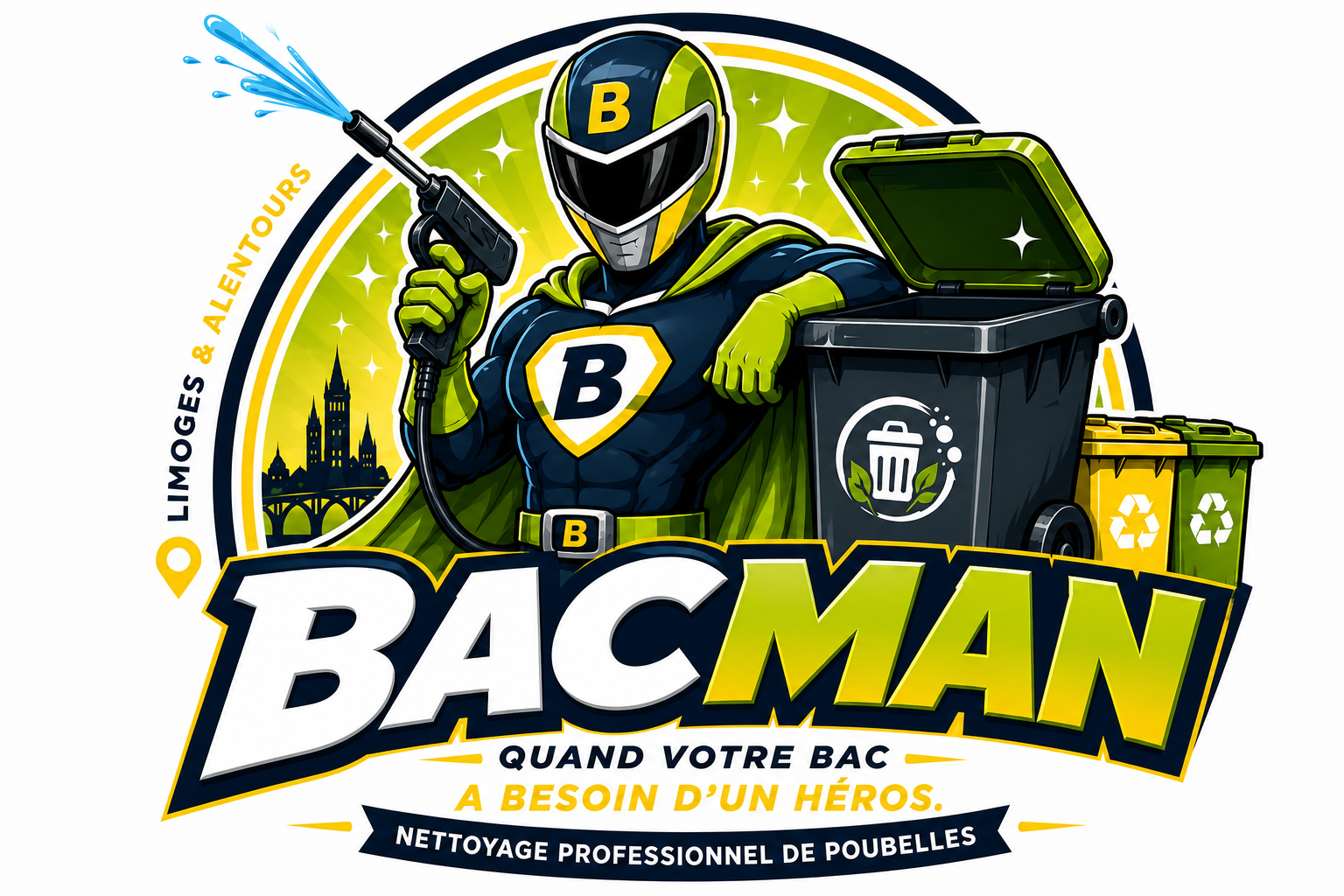 BACMAN — nettoyage professionnel de poubelles à Limoges
